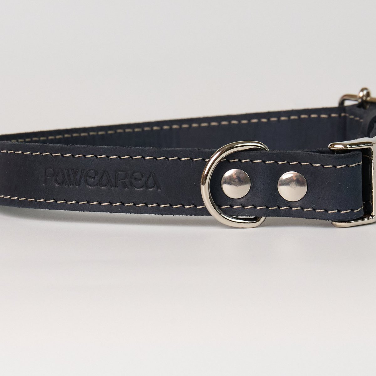 Blaues Hundehalsband aus Leder