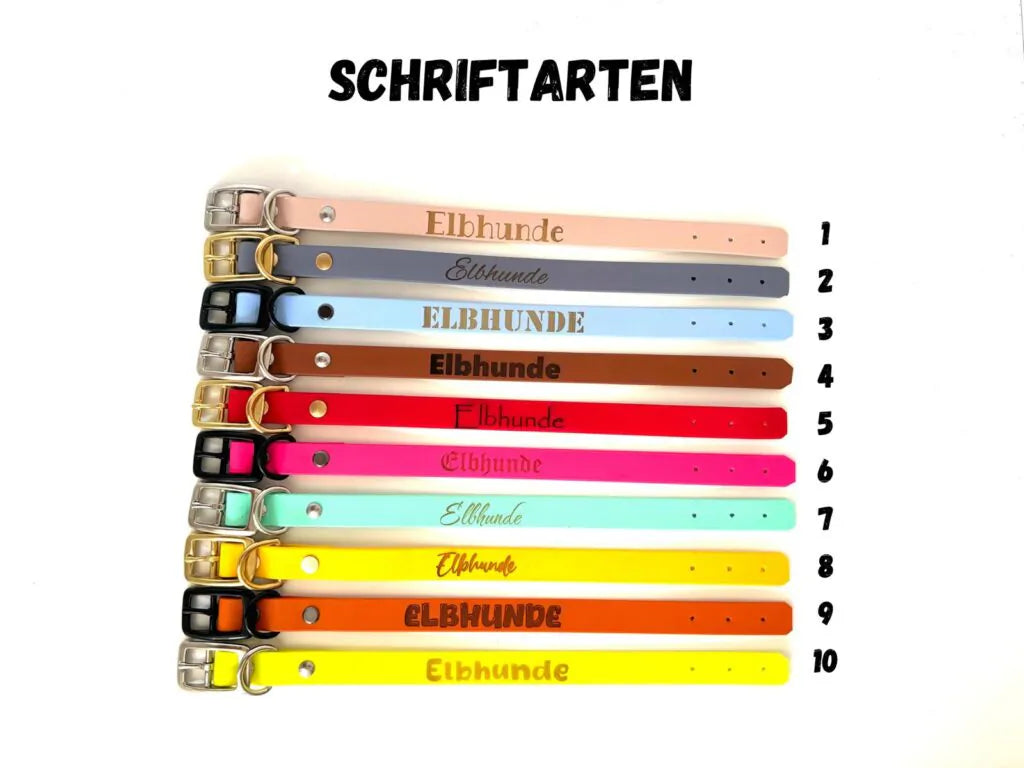 Biothane Paracord Halsband Crimson Pine