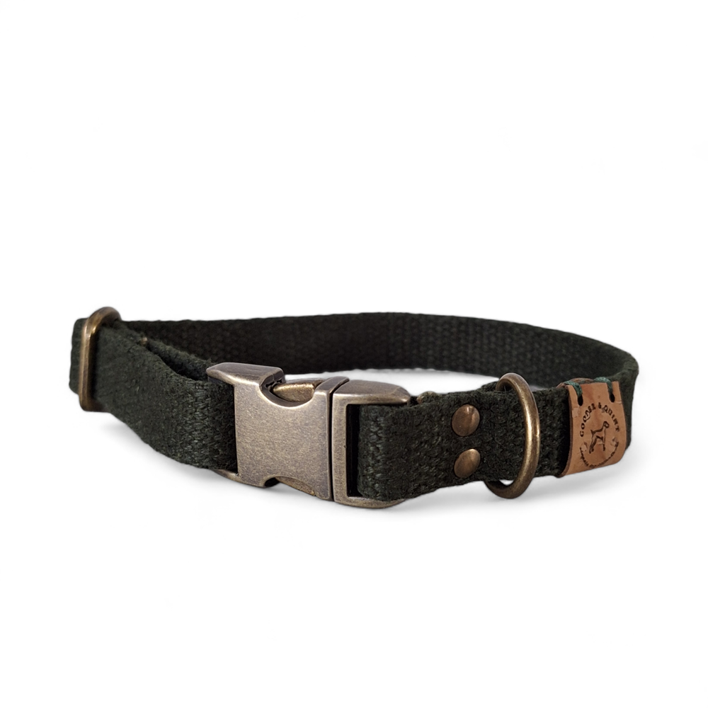 Hanfhalsband, Hundehalsband | Waldgrün