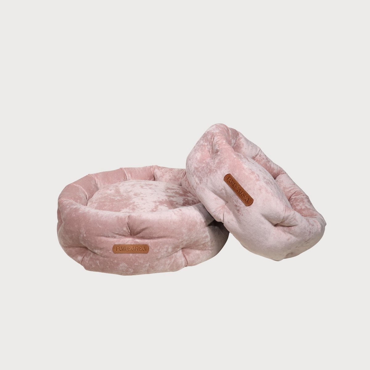 MARSHMALLOW Hundebett aus Samt mit Marmoreffekt