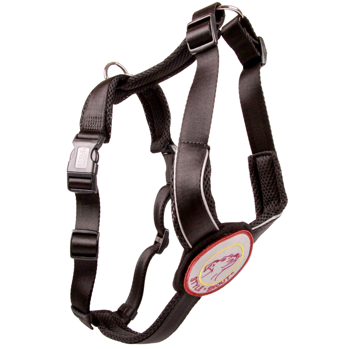 Brustgeschirr – Patch&Style – Schwarz