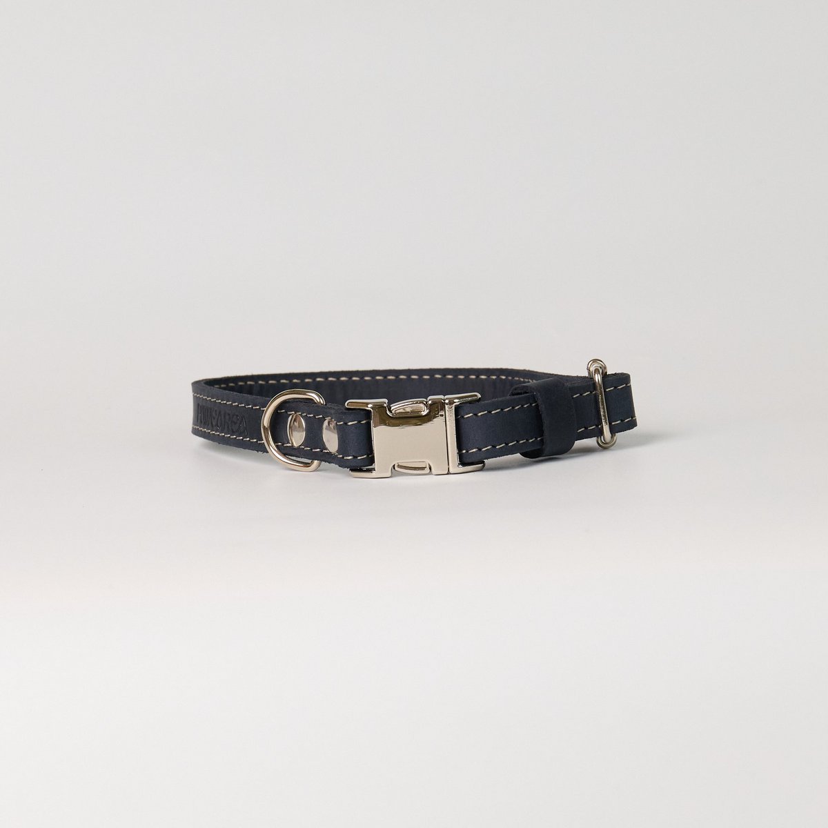 Blaues Hundehalsband aus Leder