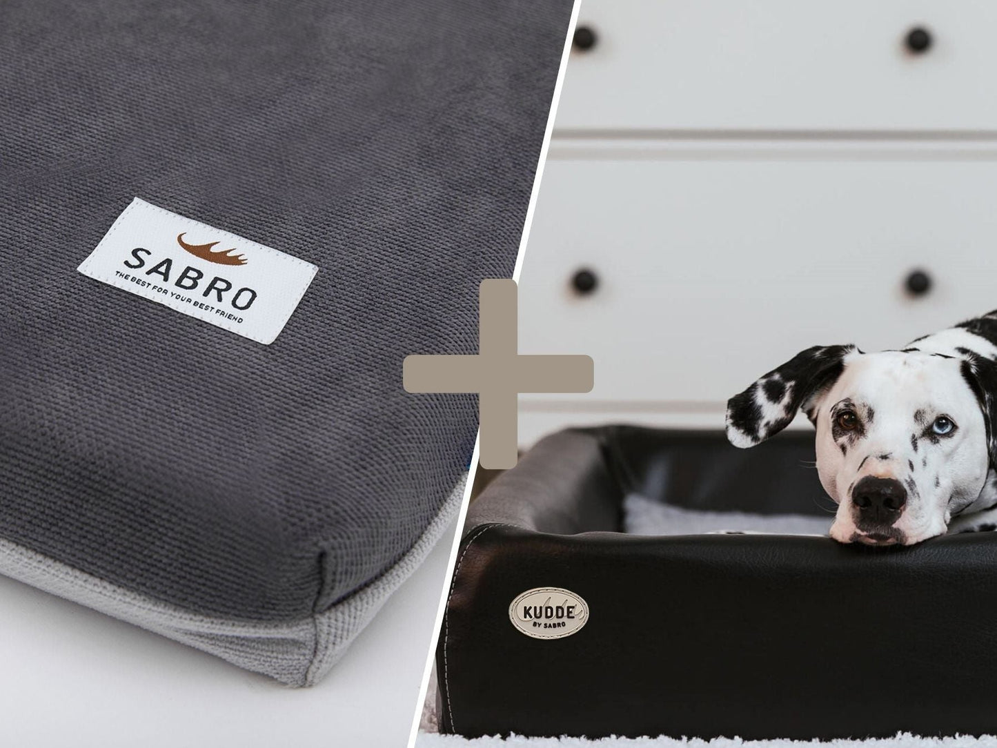 Hundebett - Orthopädisch-Plus Bundle | KUDDE Hundebett + Mumin Einlage Alltid
