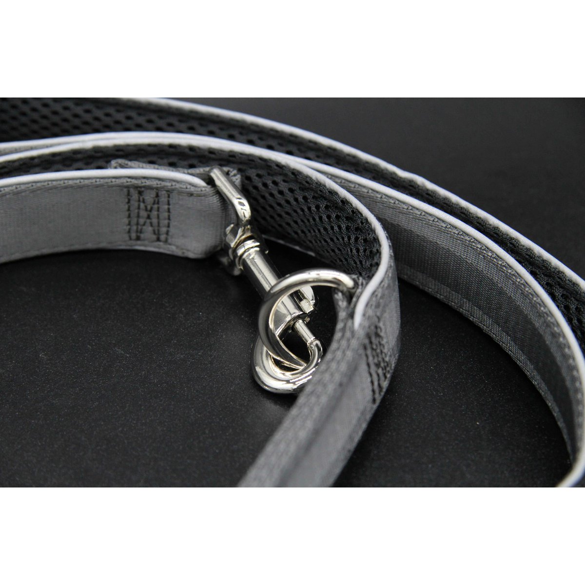 Hundeleine Silber Grau, M und L