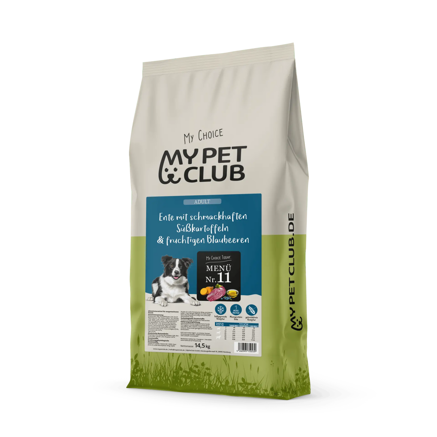 MyPetClub kaltgepresste Herstellung Ente -- Hundefutter