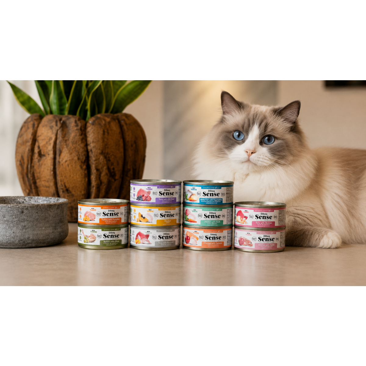 DIBAQ Sense getreidefrei Tuhnfisch & Garnelen 70g | Katzenfutter