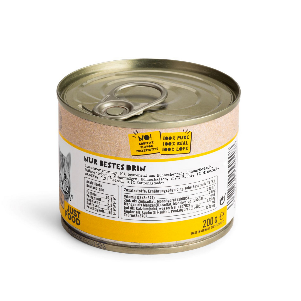 Dogs’n Tiger Adult Premium, Katzenfutter, Leibspeise, Nassfutter, Getreidefrei, Huhn