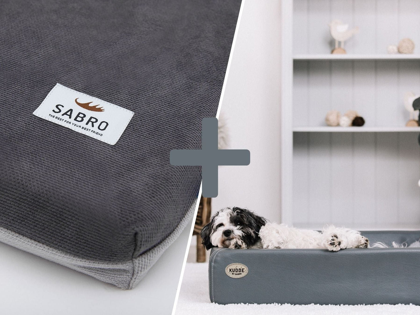 Hundebett - Orthopädisch-Plus Bundle | KUDDE Hundebett + Mumin Einlage Alltid