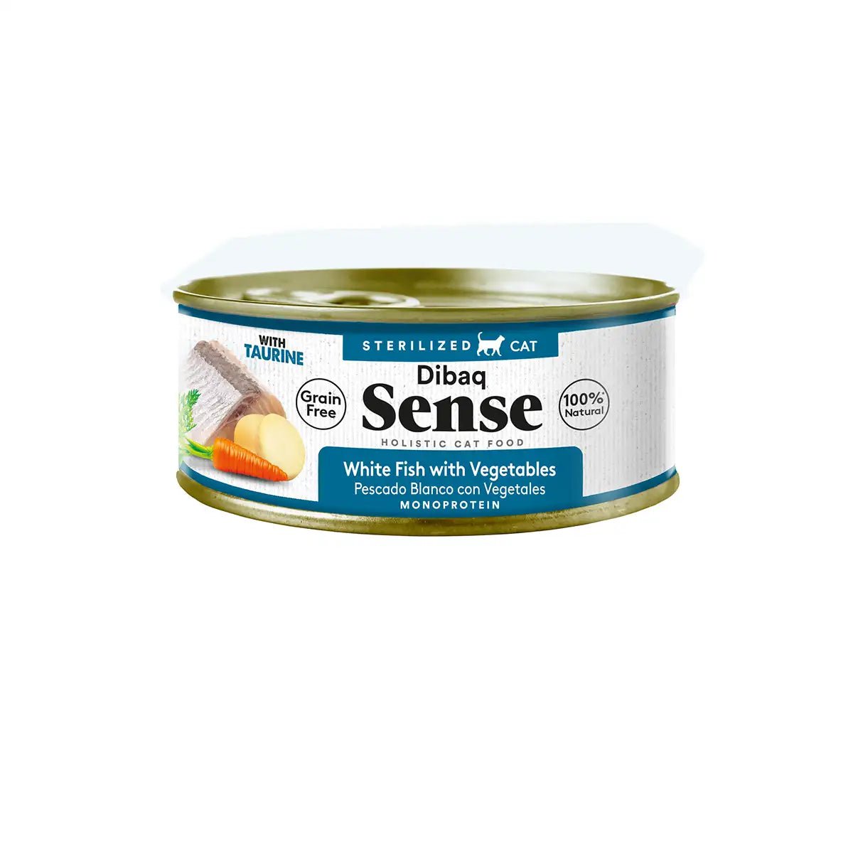 DIBAQ Sense getreidefrei Weißfisch Monoprotein 70g | Katzenfutter