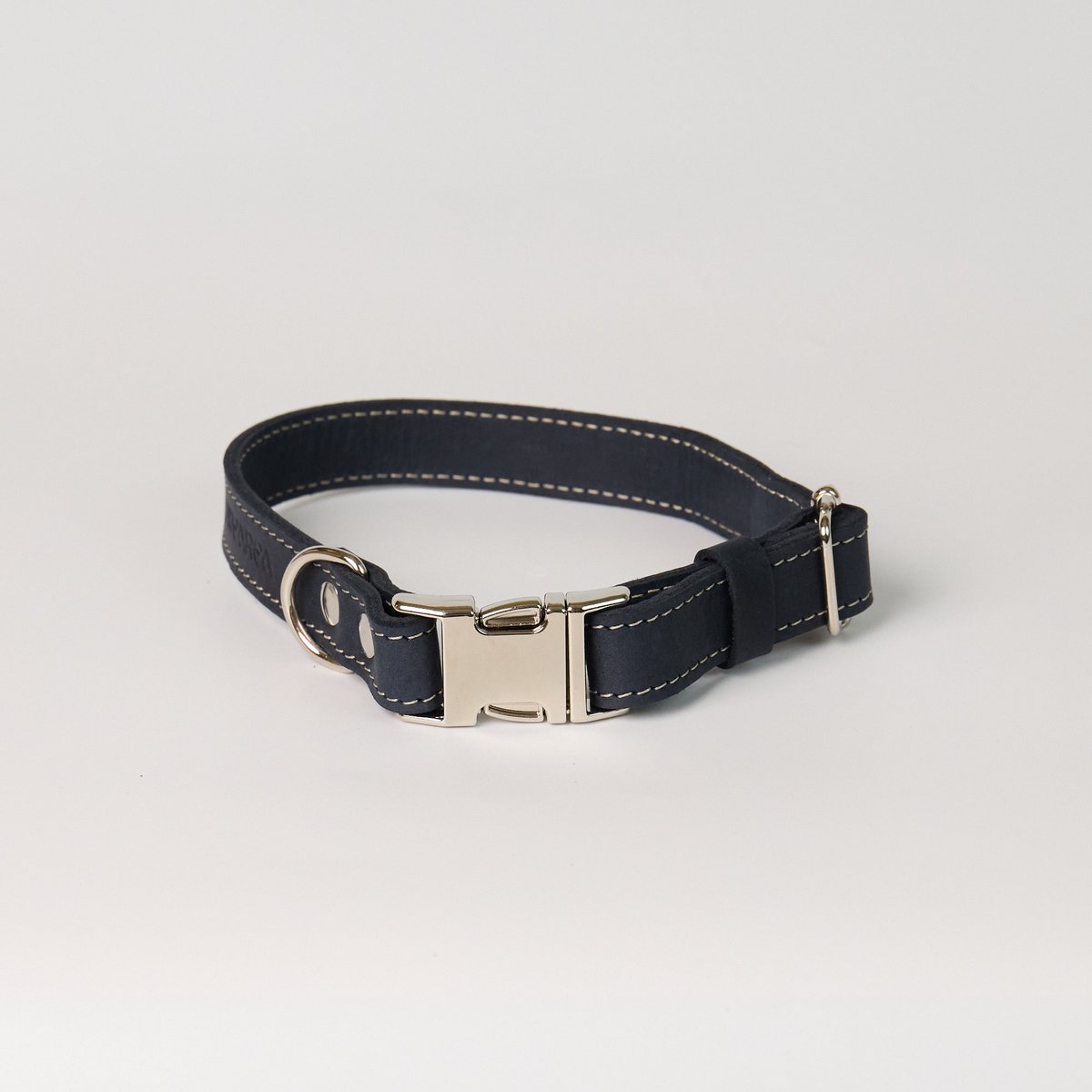 Blaues Hundehalsband aus Leder