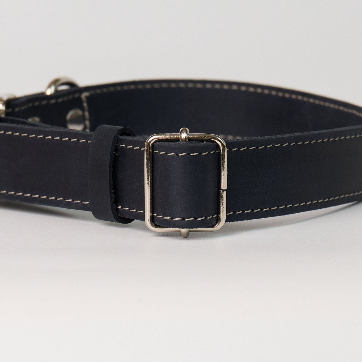 Blaues Hundehalsband aus Leder