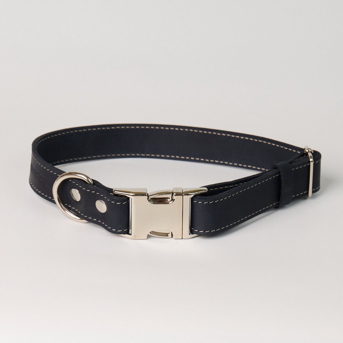 Blaues Hundehalsband aus Leder