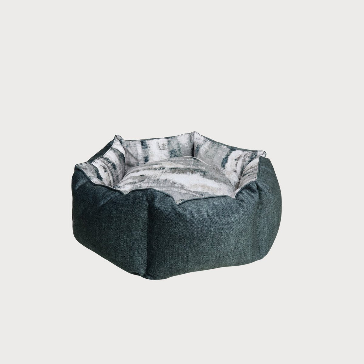 SHAPES Grafisches Hundebett aus Samt