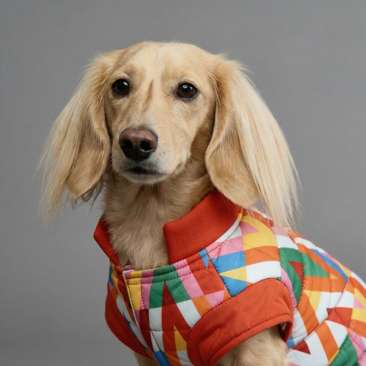 regenjacke für Hunde | Color Splash Wasserdichte Pufferjacke
