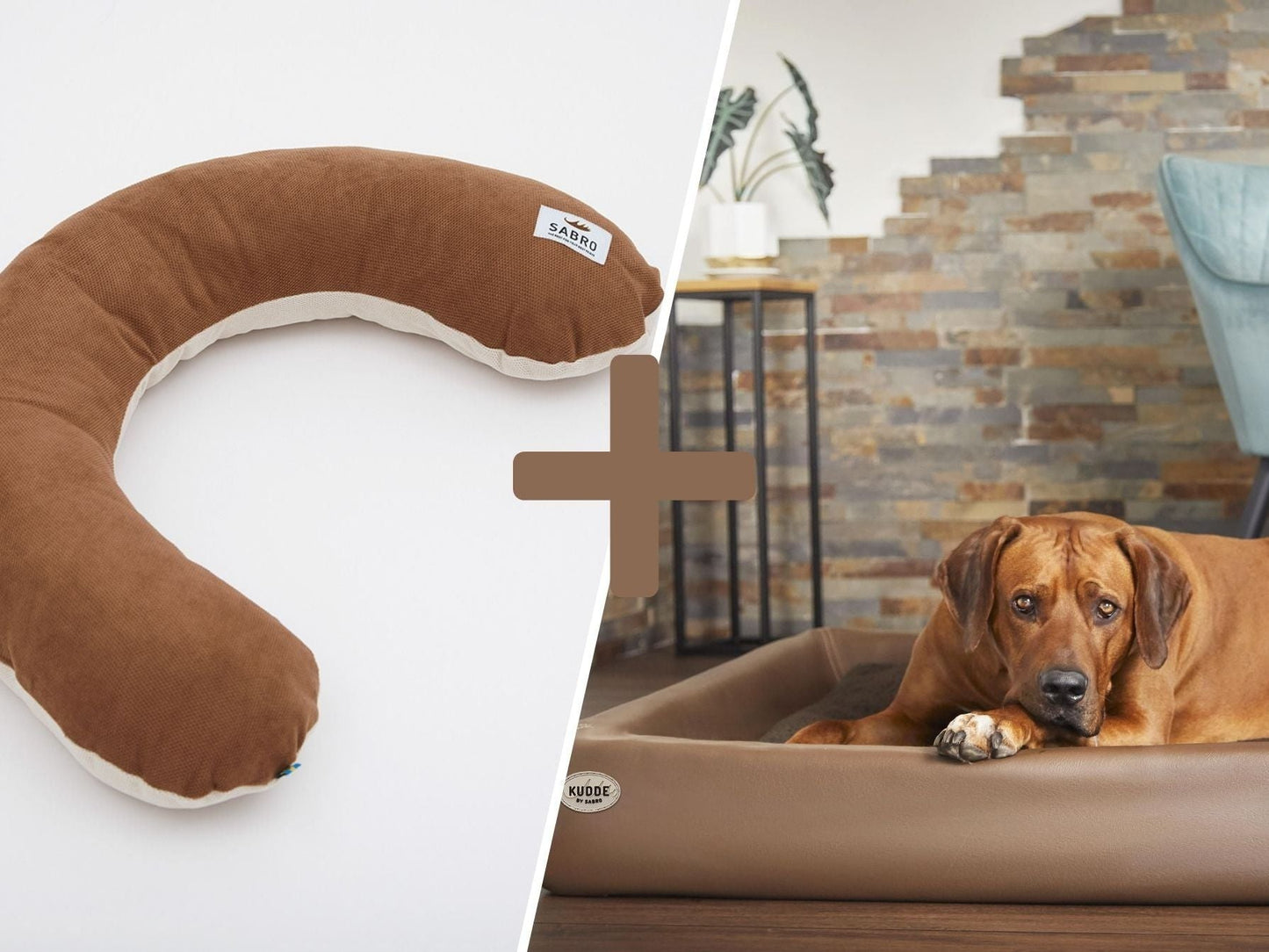 Hundebett KUDDE + Schmusehörnchen Alltid - Bundle