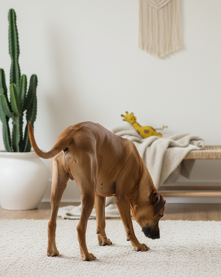Hundespielzeug aus Leder "Giraffe" - BUDDY