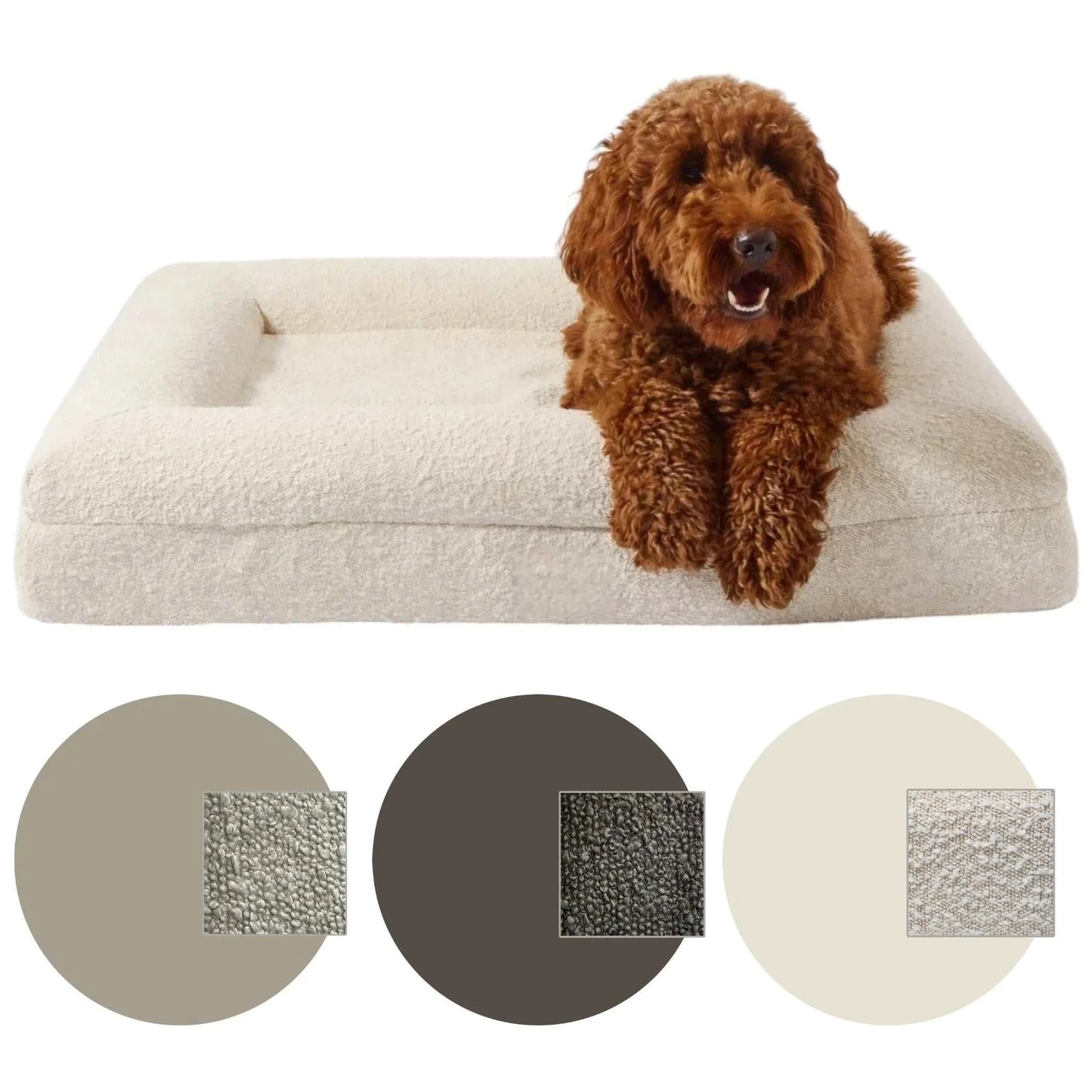 Hundebett Barklay Größe M mit Bouclébezug