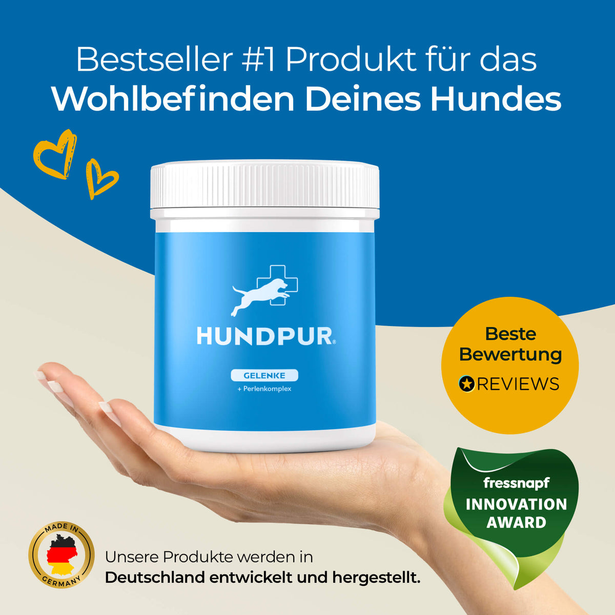 Hundpur® Gelenke mit Grünlippmuschel - Nahrungsergänzung