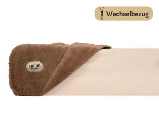 Bezug für KUDDE-Hundebett Kuschelfell (vegan)