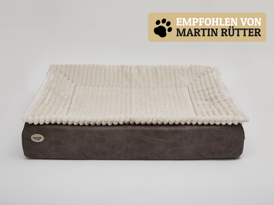 Hundebett KUDDE veganes Wildleder