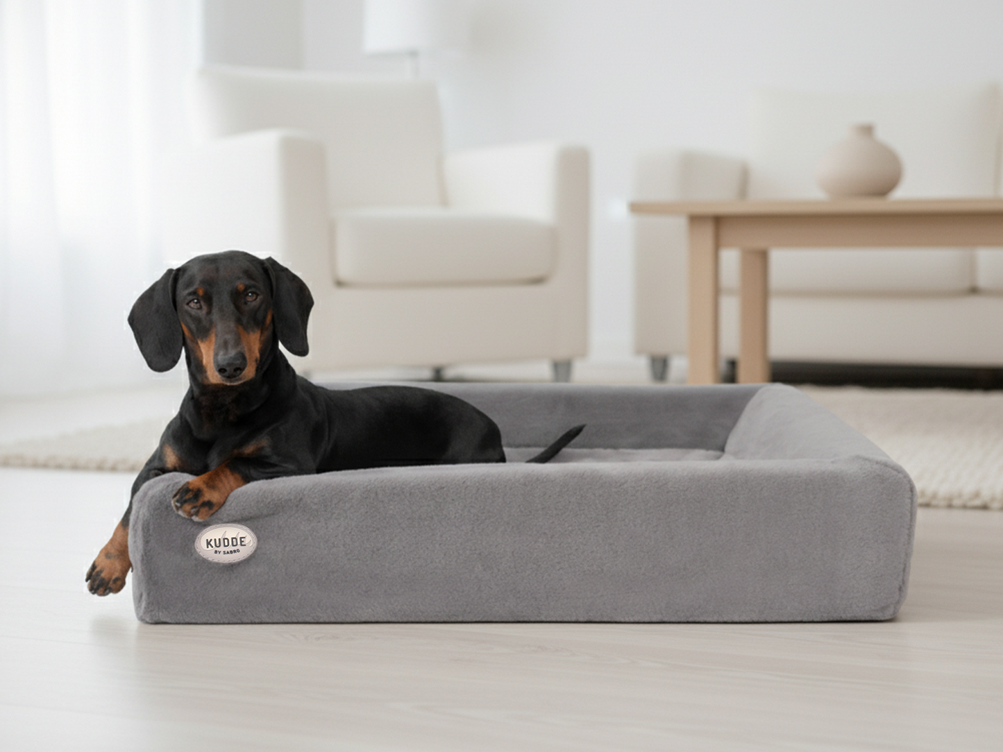Bezug für KUDDE-Hundebett Kuschelfell (vegan)