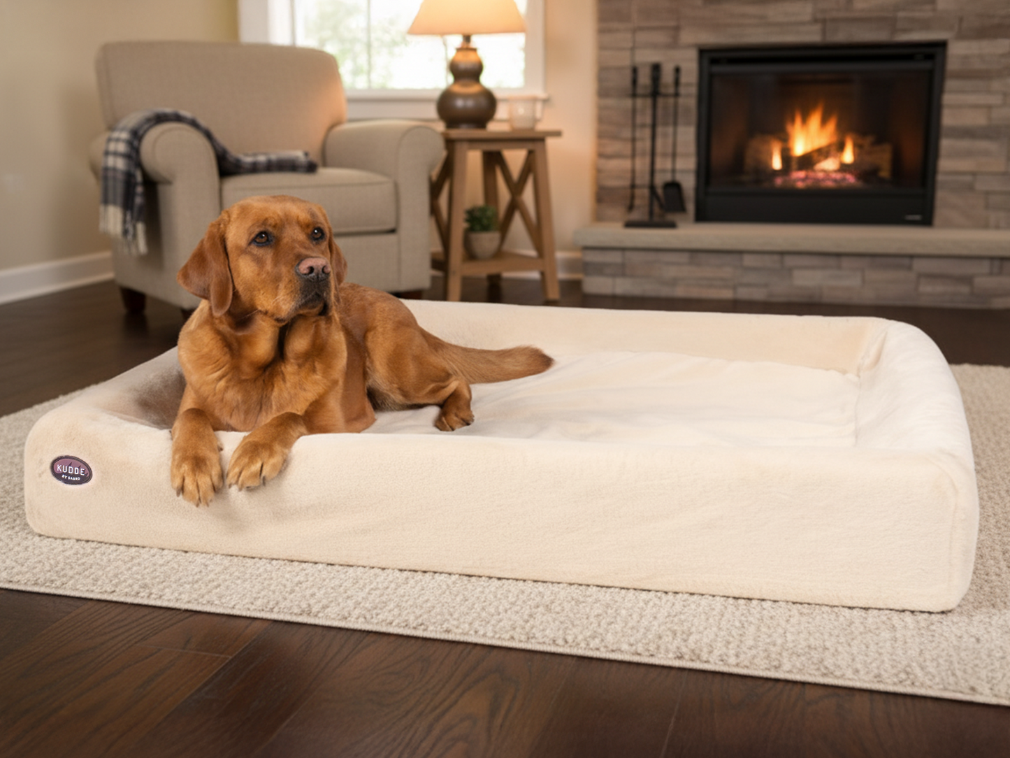 Bezug für KUDDE-Hundebett Kuschelfell (vegan)