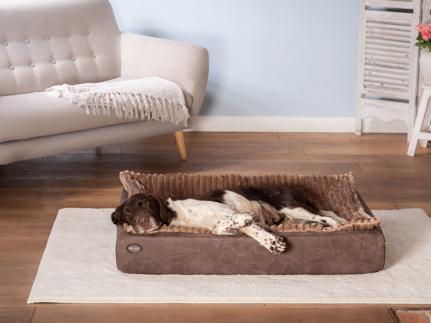 Hundebett KUDDE veganes Wildleder