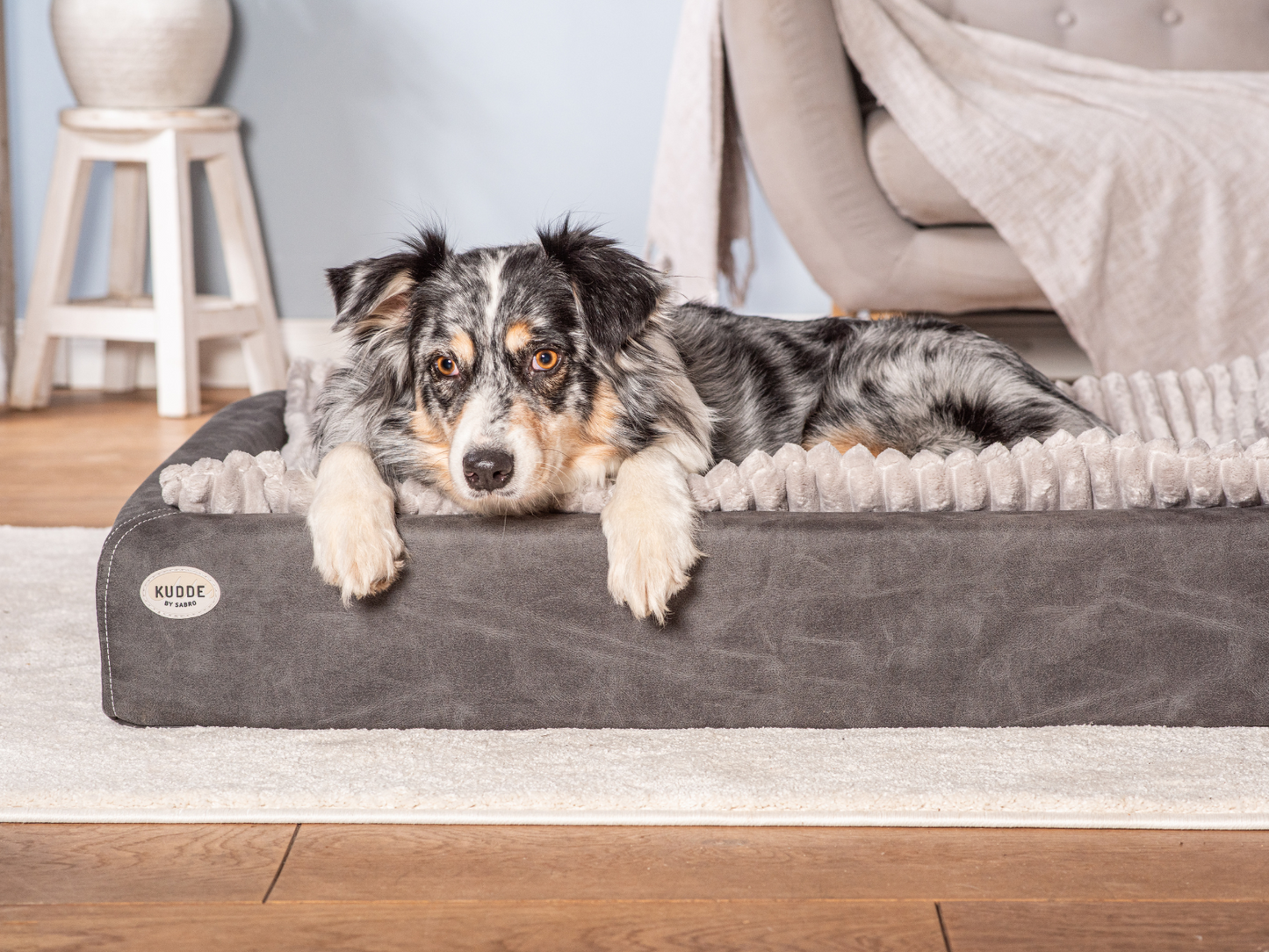 Hundebett KUDDE veganes Wildleder