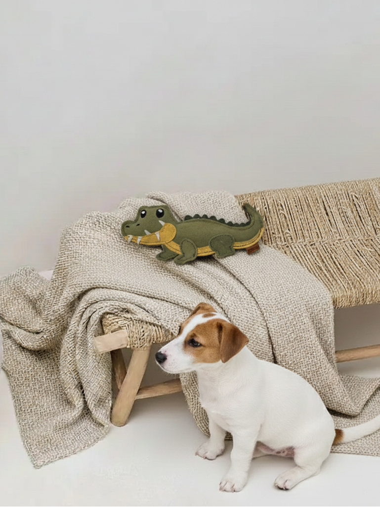 Hundespielzeug aus Leder "Krokodil"
