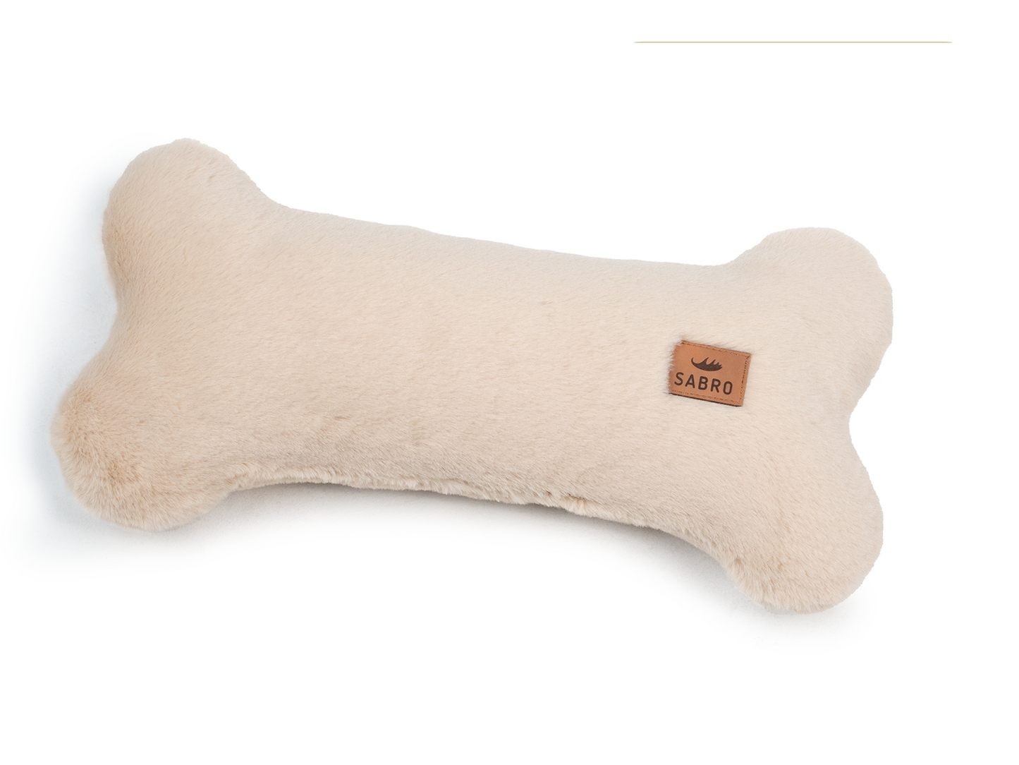 Kissen KUSCHELKNOCHEN, Hundespielzeug Kuschelfell (vegan)