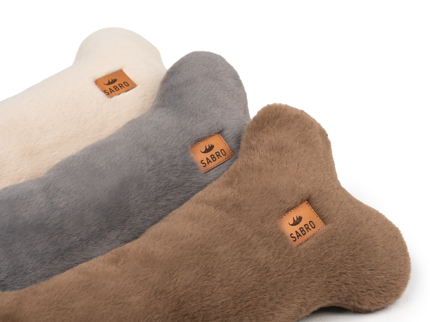 Kissen KUSCHELKNOCHEN, Hundespielzeug Kuschelfell (vegan)