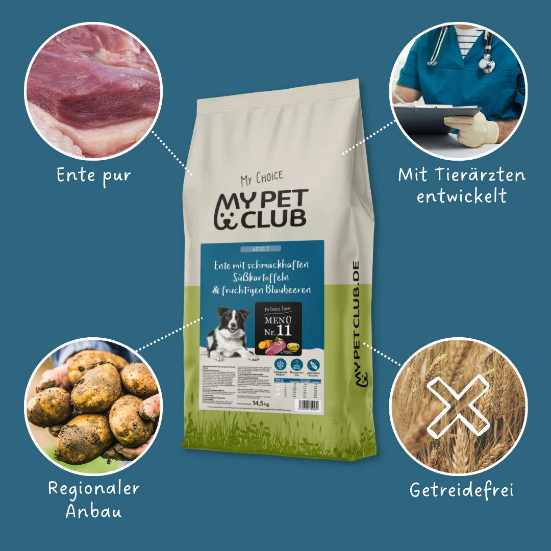 MyPetClub kaltgepresste Herstellung Ente -- Hundefutter