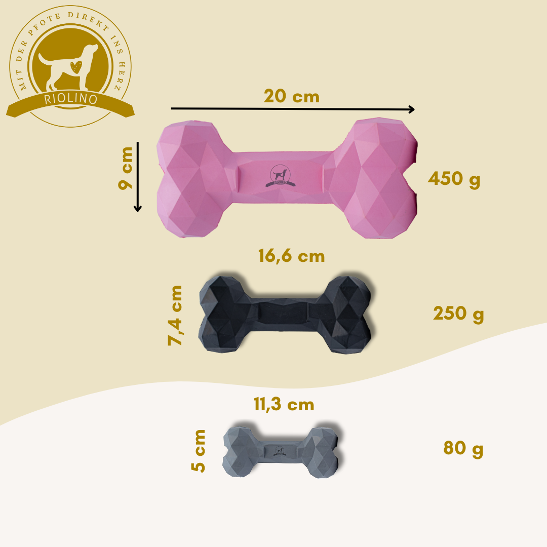 Hundespielzeug-Kauknochen - Diamond Bone Rose