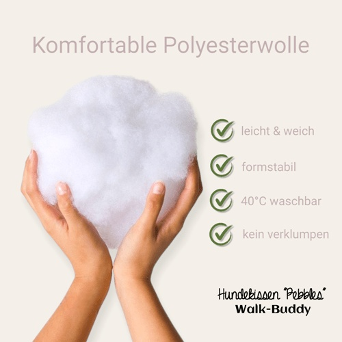 Leichte Matte mit Kissen, Hundebett mit drei verschiedenen Liegemöglichkeiten