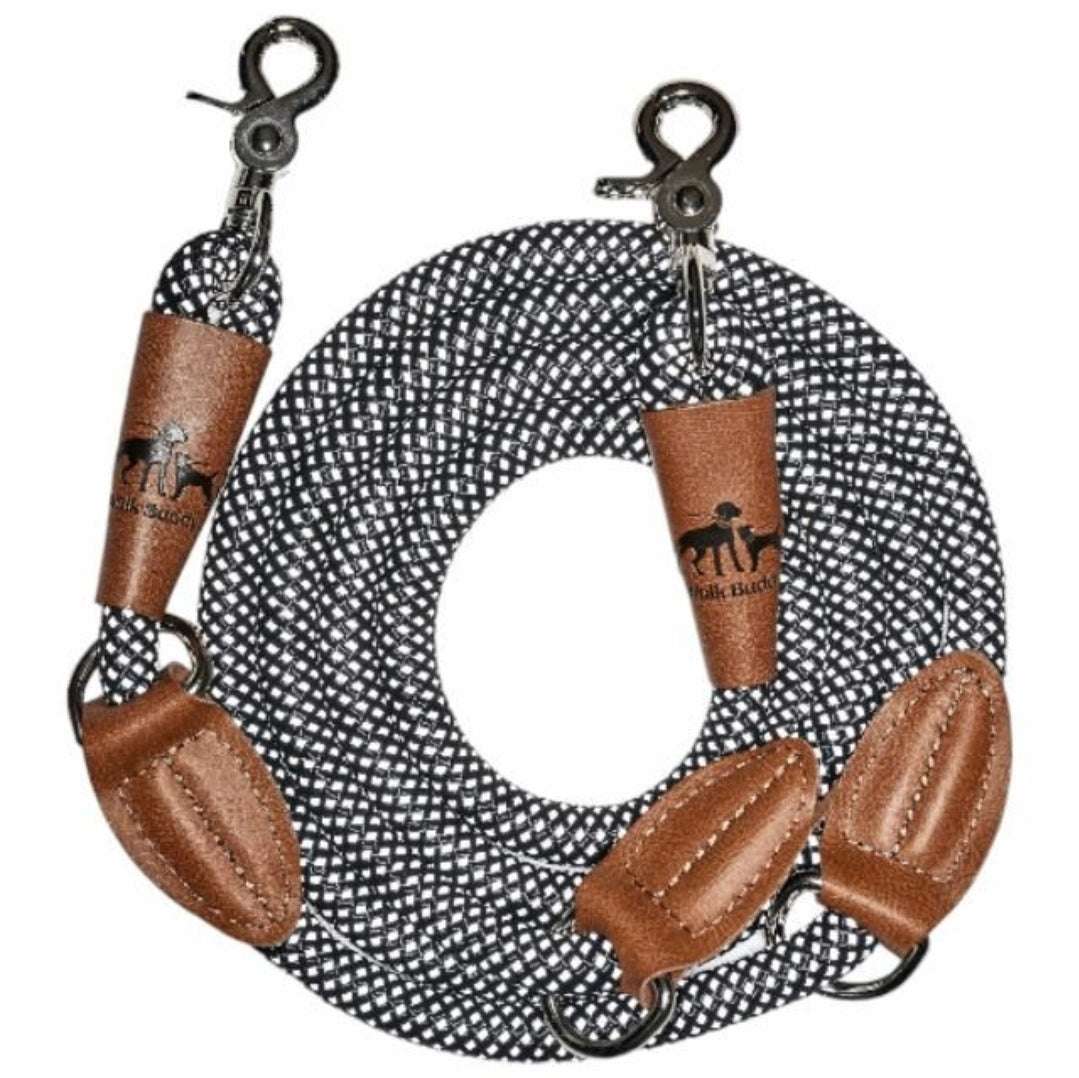 Reflektionsleine GLOW stark reflektierend längenverstellbar und vegan