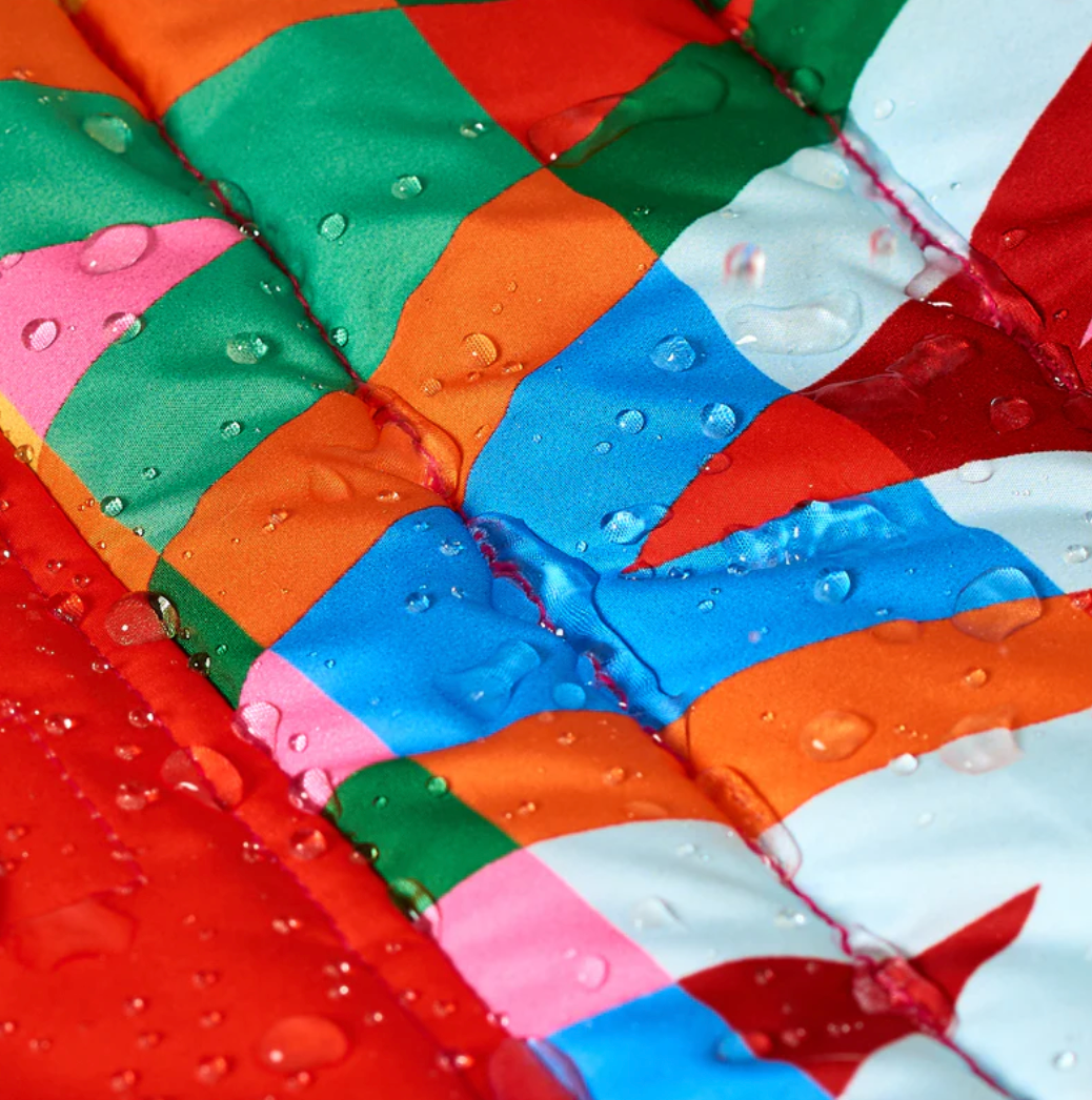 regenjacke für Hunde | Color Splash Wasserdichte Pufferjacke