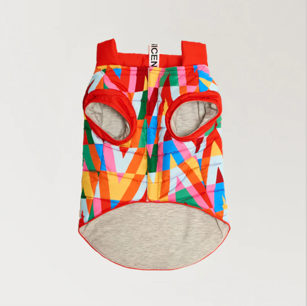 regenjacke für Hunde | Color Splash Wasserdichte Pufferjacke