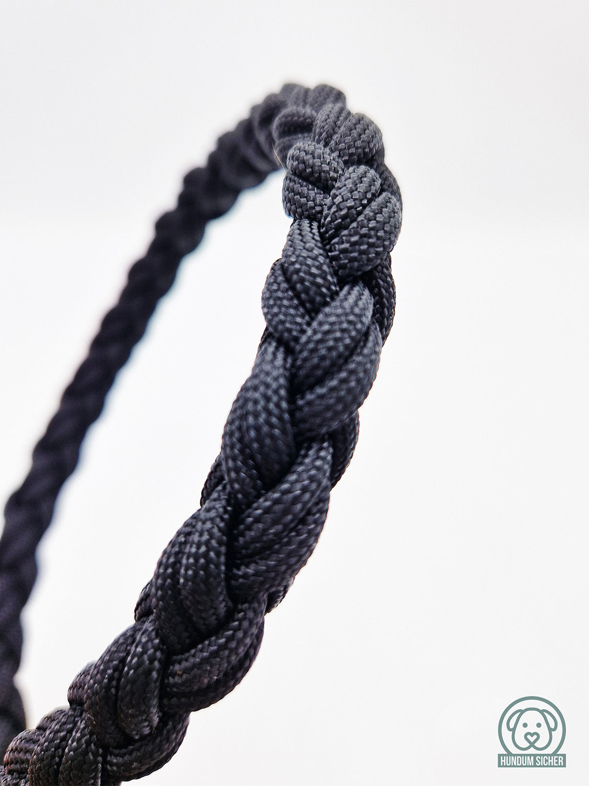 Hunde-Autosicherheitsgurt aus Paracord - handgefertigt in Deutschland [Schwarz] - HUNDUM SICHER©