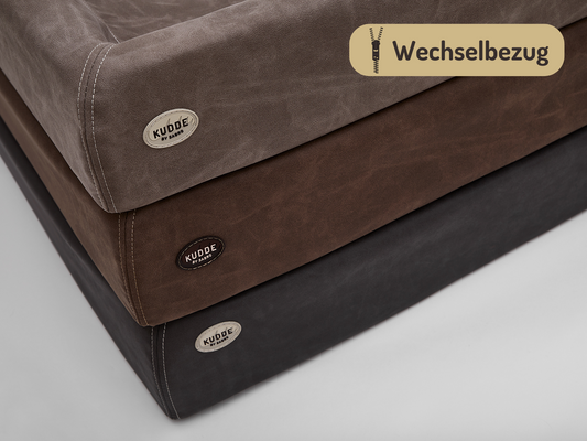 Bezug für das Hundebett von KUDDE veganes Wildleder