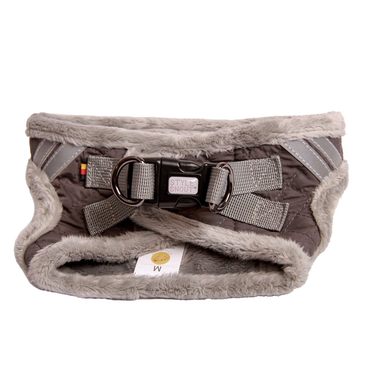 Brustgeschirr – Soft&Style – Grau