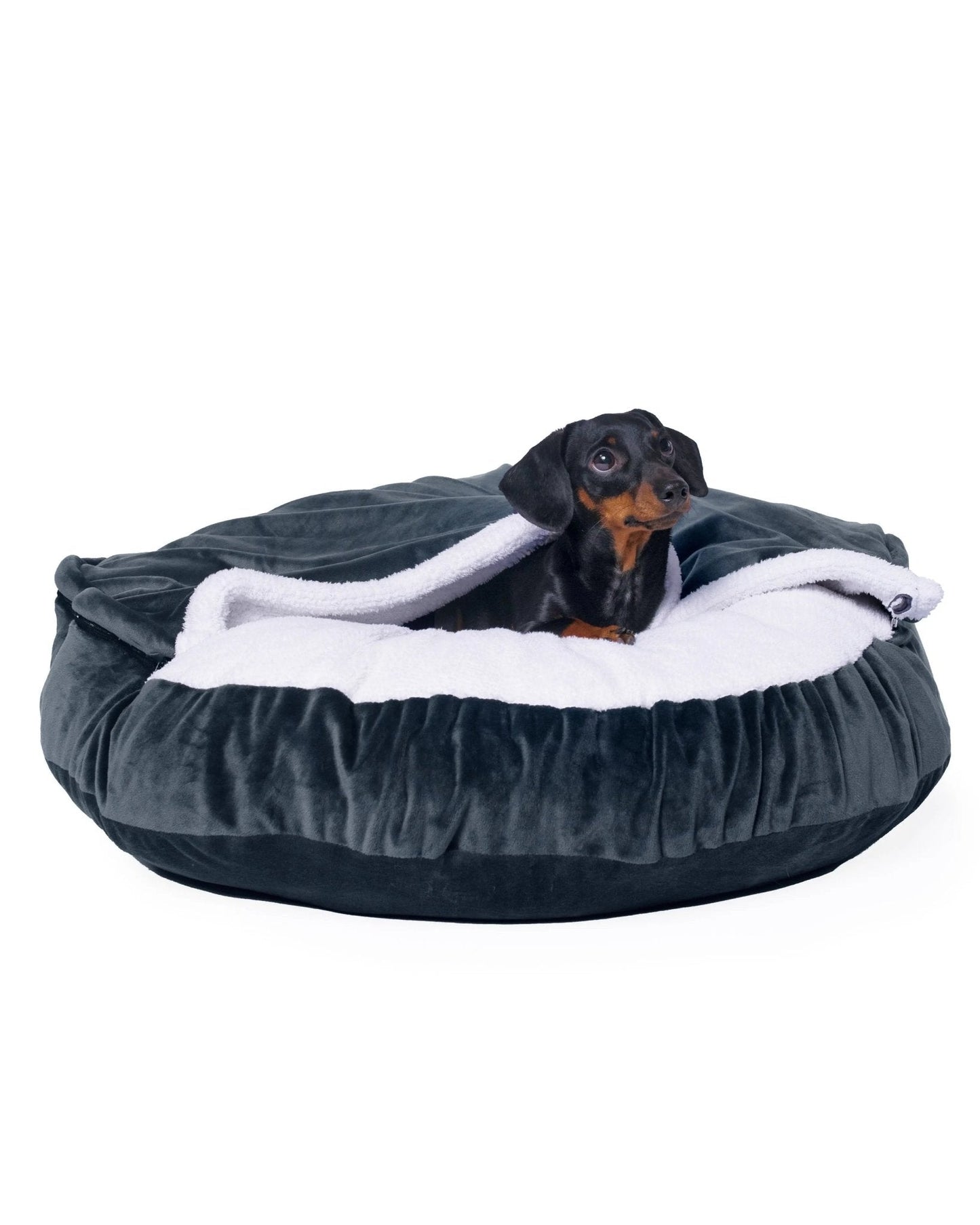 Kuscheliges Hundebett: Anti-Stress mit abnehmbarer Kuscheldecke