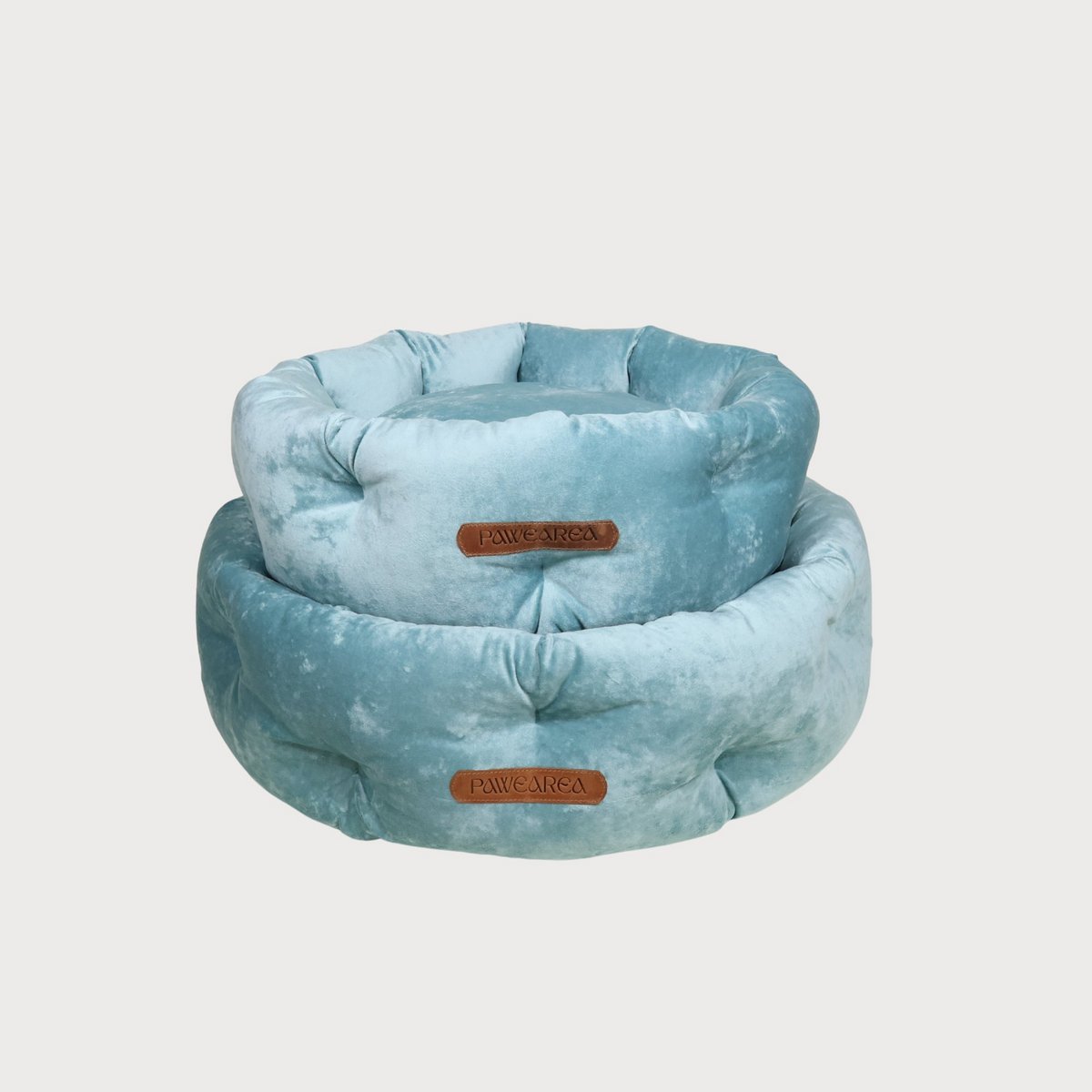 MARSHMALLOW Hundebett aus Samt mit Marmoreffekt