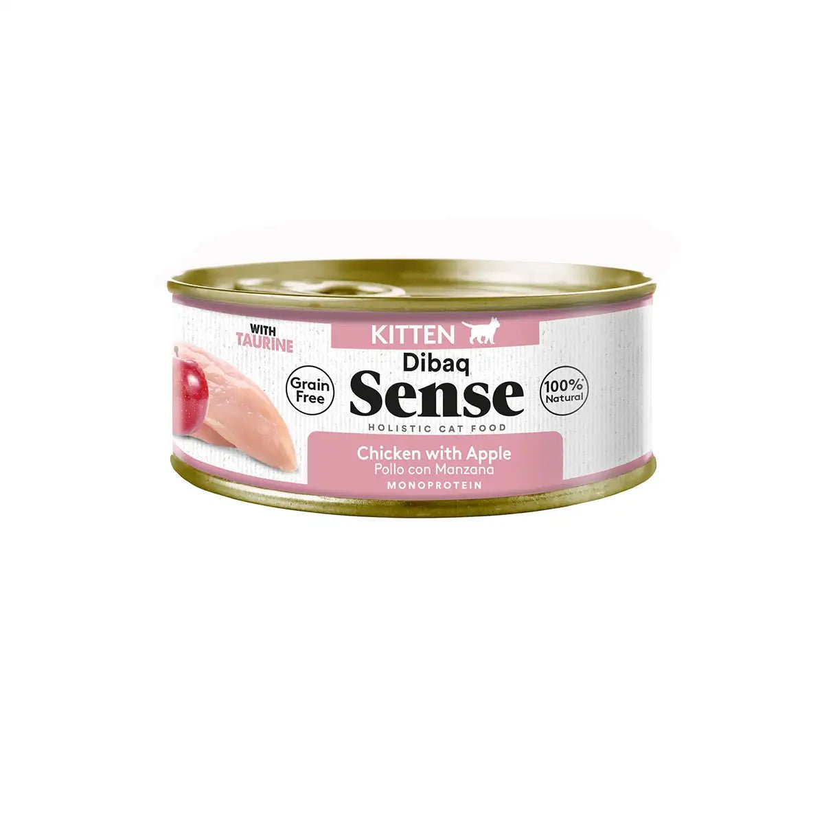 DIBAQ Sense getreidefrei Kitten Huhn mit Apfel 70g | Katzenfutter