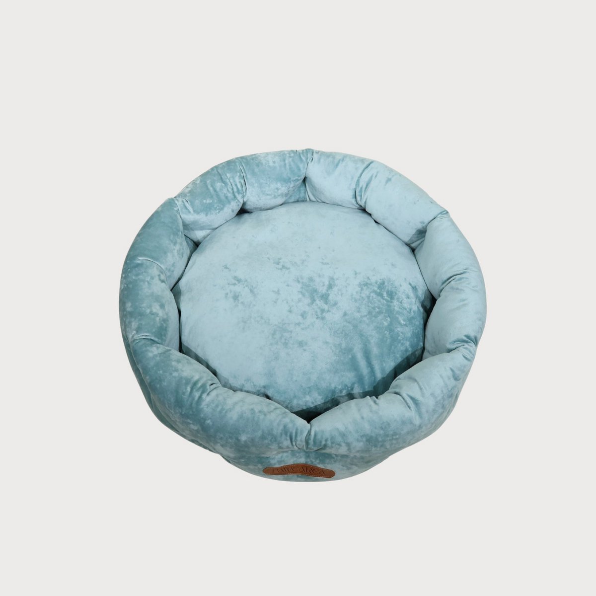 MARSHMALLOW Hundebett aus Samt mit Marmoreffekt