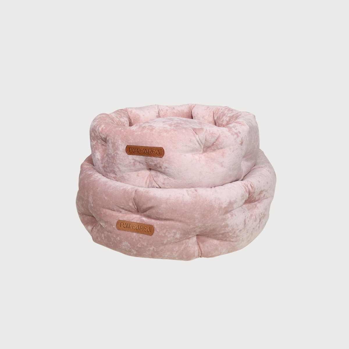 MARSHMALLOW Hundebett aus Samt mit Marmoreffekt
