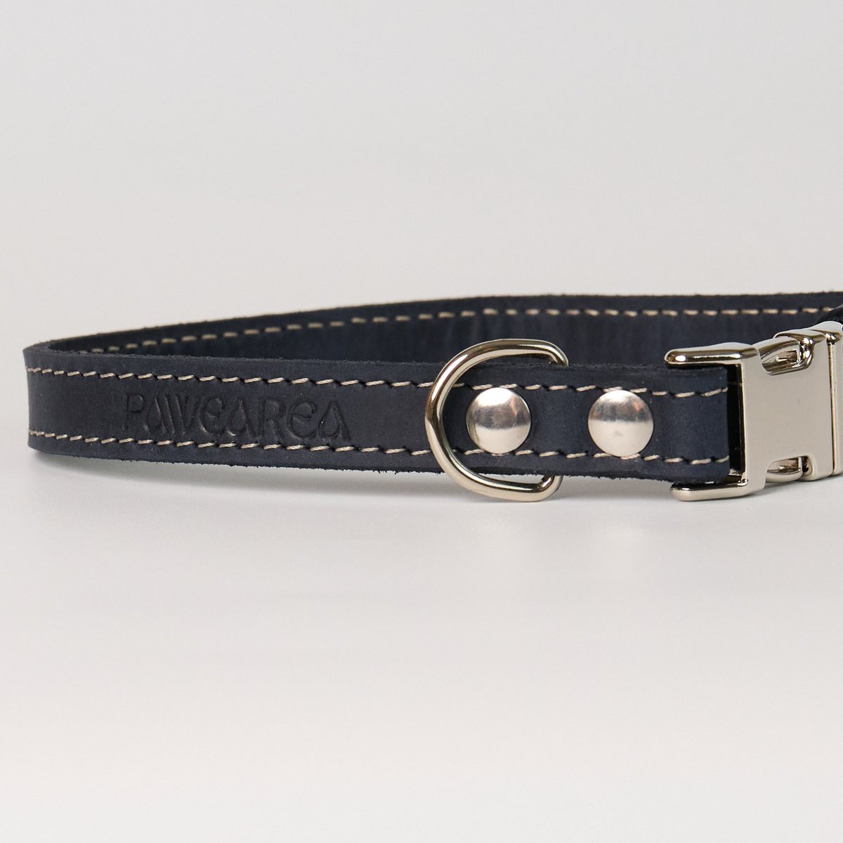 Blaues Hundehalsband aus Leder