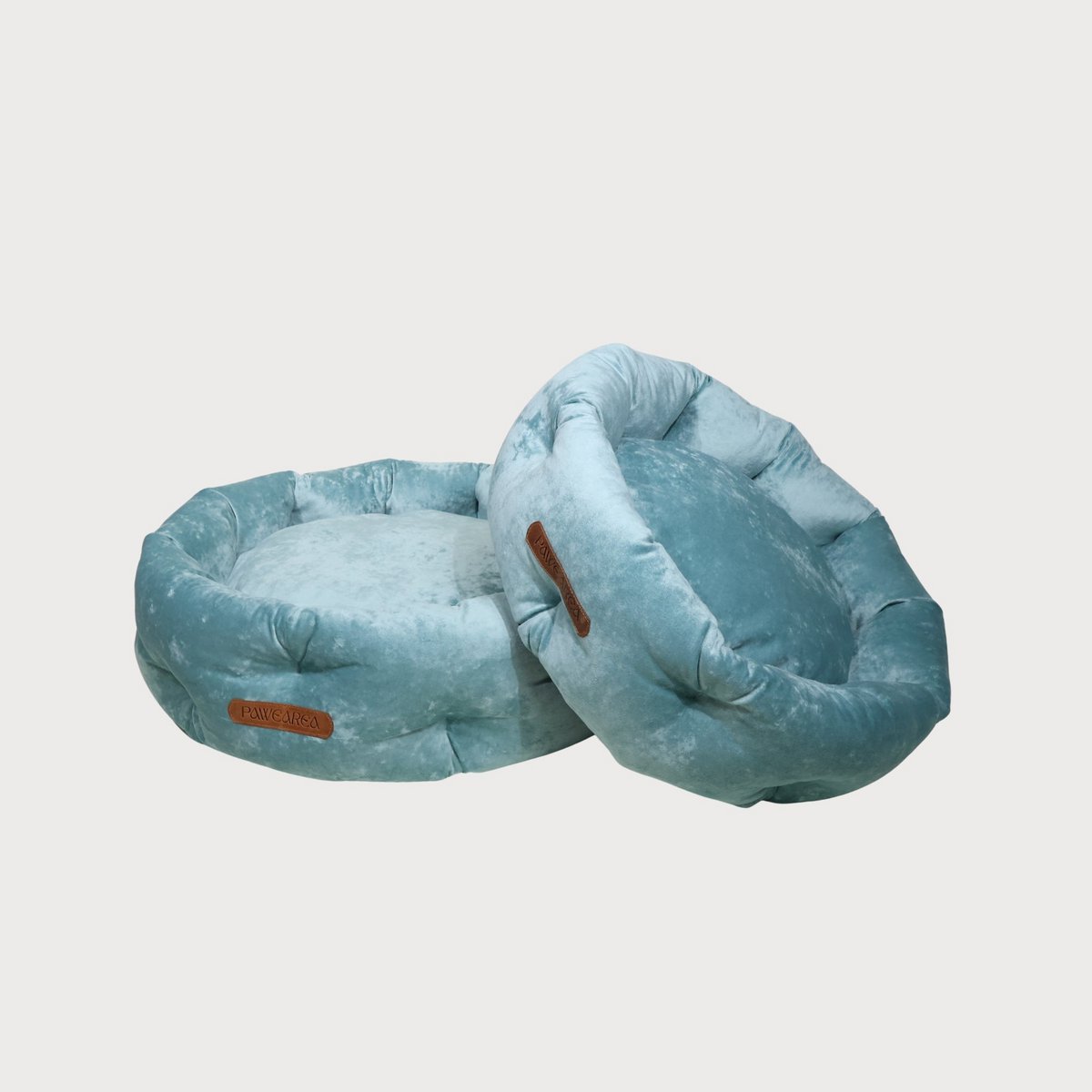 MARSHMALLOW Hundebett aus Samt mit Marmoreffekt