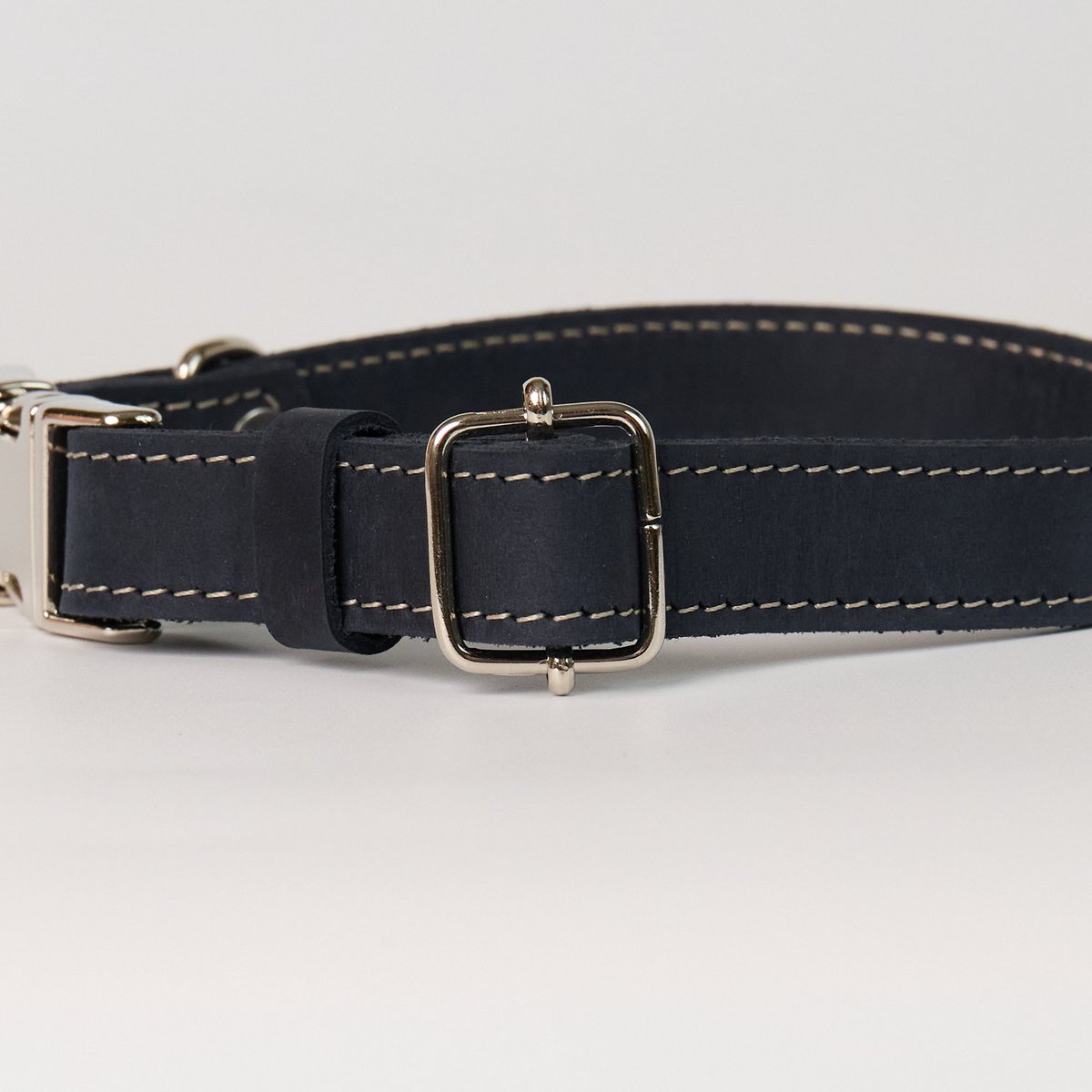 Blaues Hundehalsband aus Leder