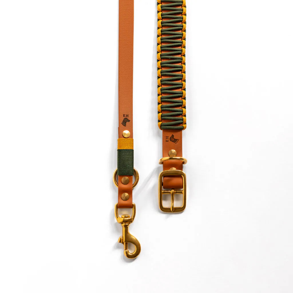 Biothane Paracord Halsband Honey Grove