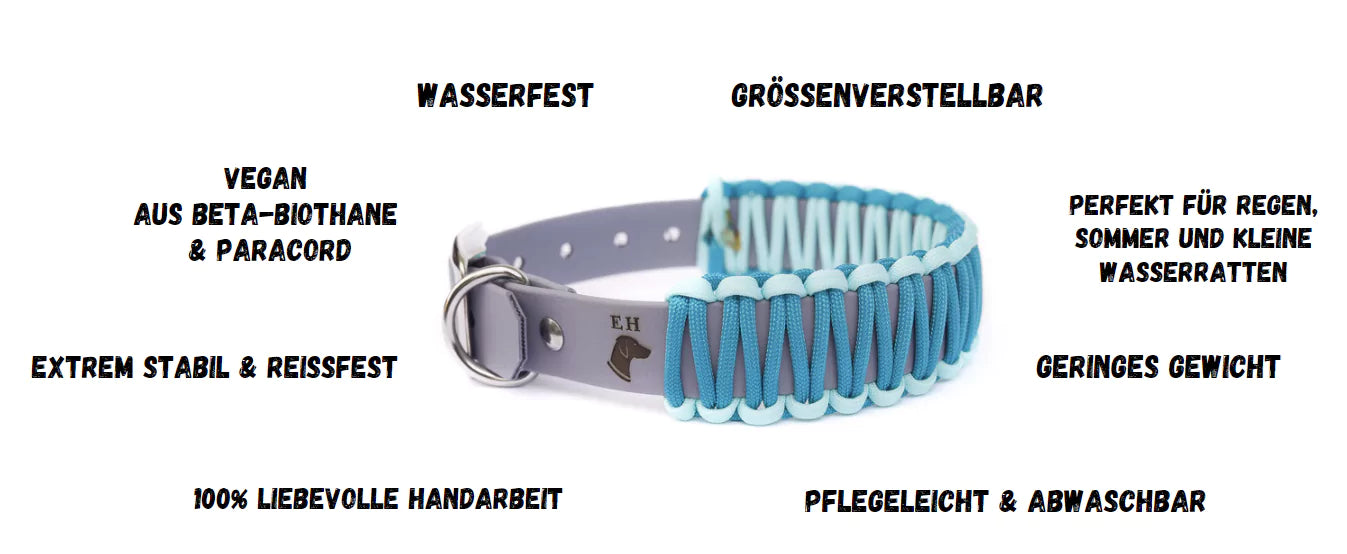 Biothane Paracord Halsband Summer Boys